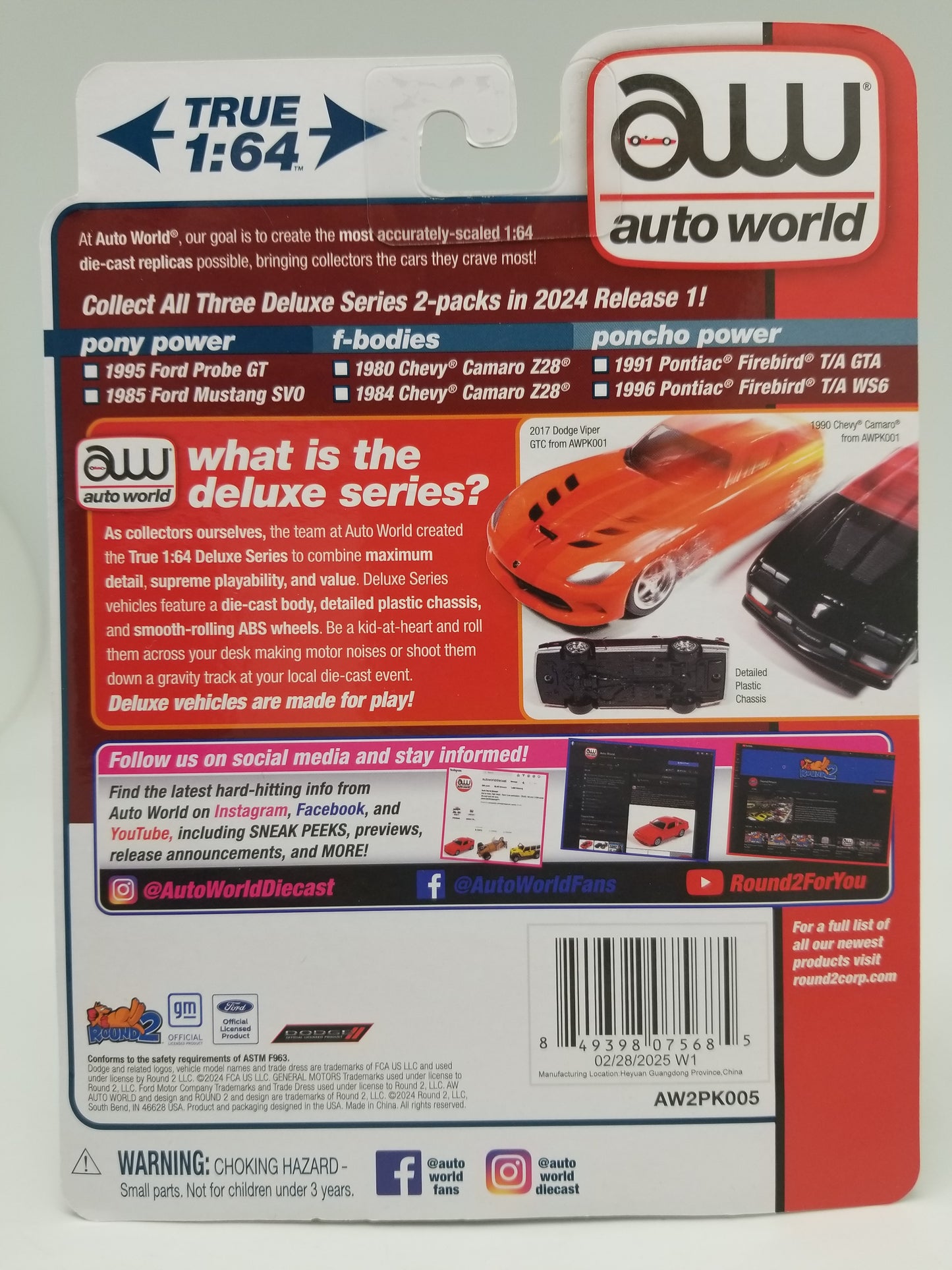 AW Ford 2 Pack - 1995 Ford Probe GT & 1985 Ford Mustang SVO