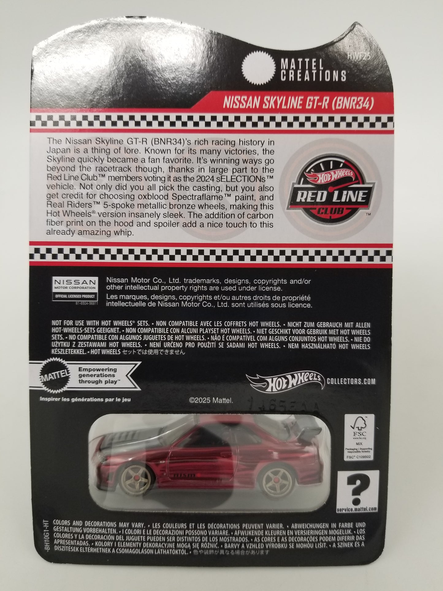 Hot Wheels RLC Nissan Skyline GT-R (BNR34)