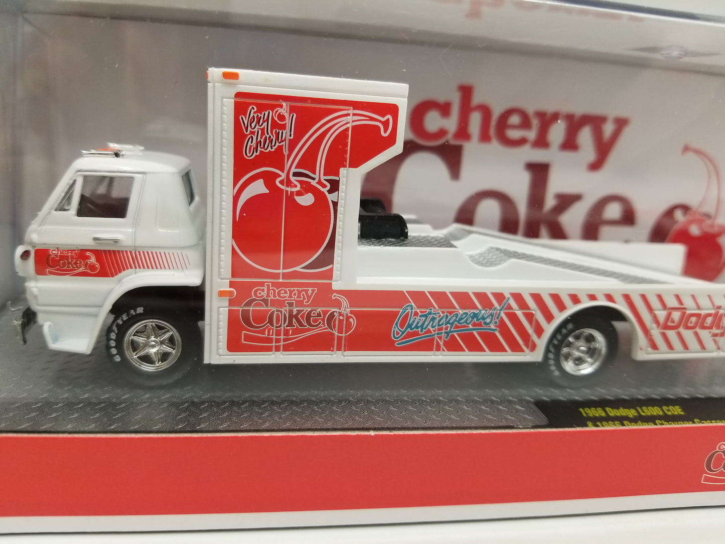 M2 1966 Dodge L600 COE & 1965 Charger Gasser - Cherry Coke Auto Hauler