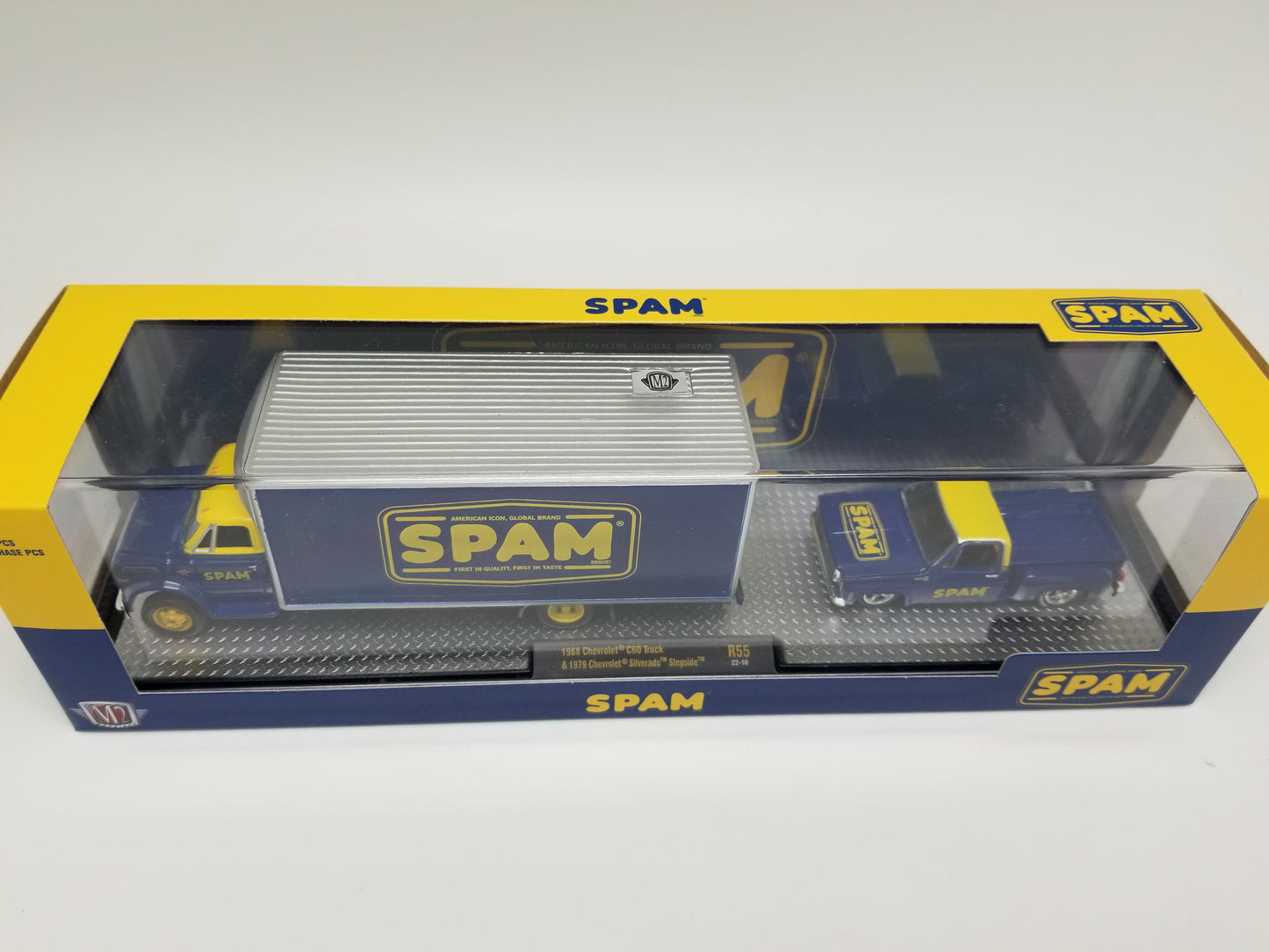M2 1968 Chevrolet C60 Truck & 1979 Chevrolet Silverado Stepside Auto Hauler - SPAM