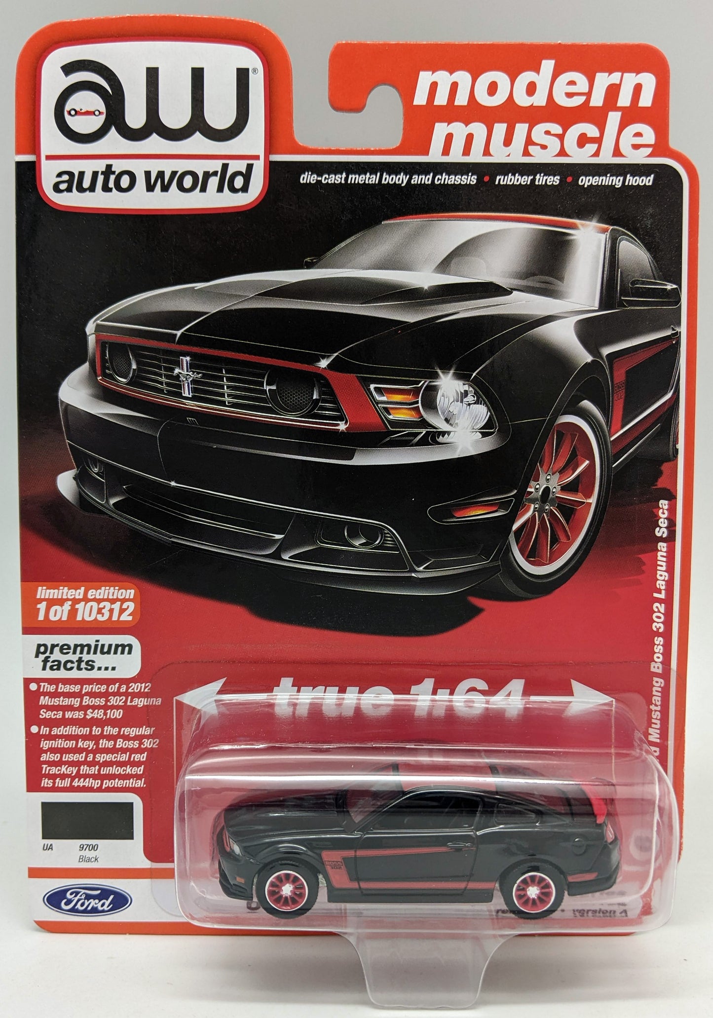 AW 2012 Ford Mustang BOSS 302 Laguna SECA - BLACK