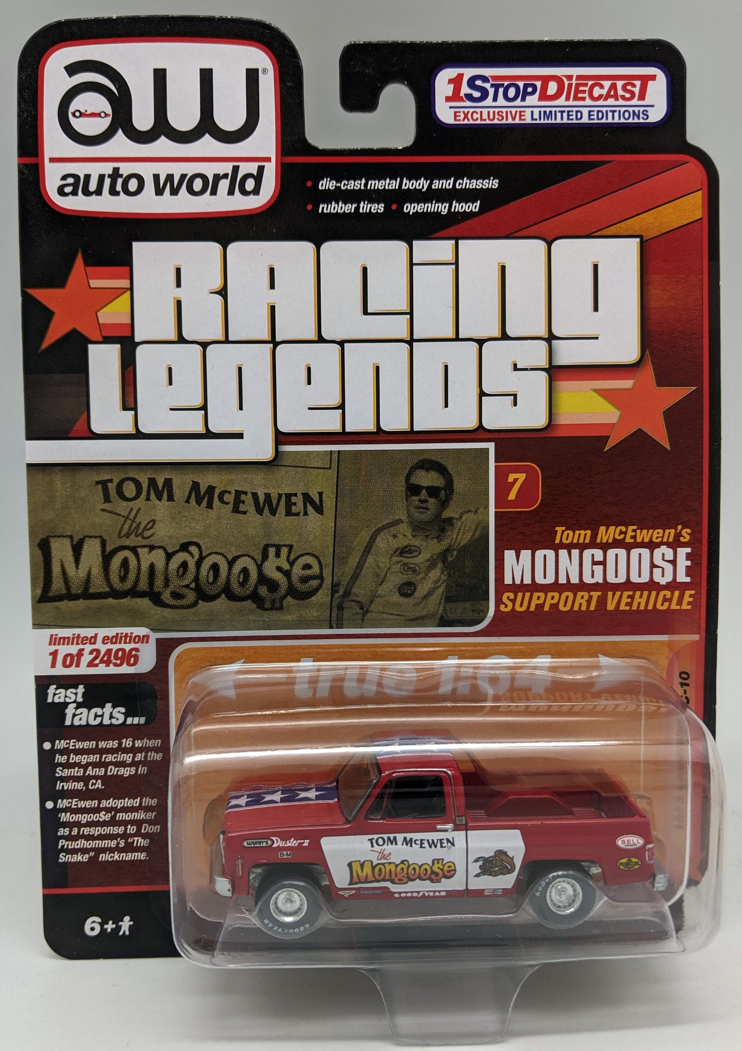 AW 1973 Chevy C10 - Racing Legends - Tom 'Mongoose' McEwen Support Truck