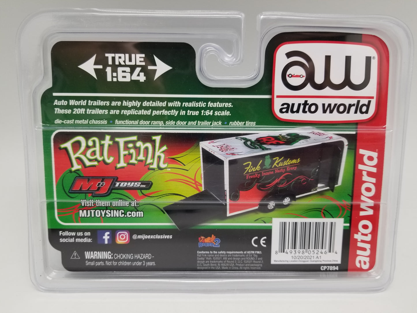 AW Rat Fink Kustoms Enclosed Trailer