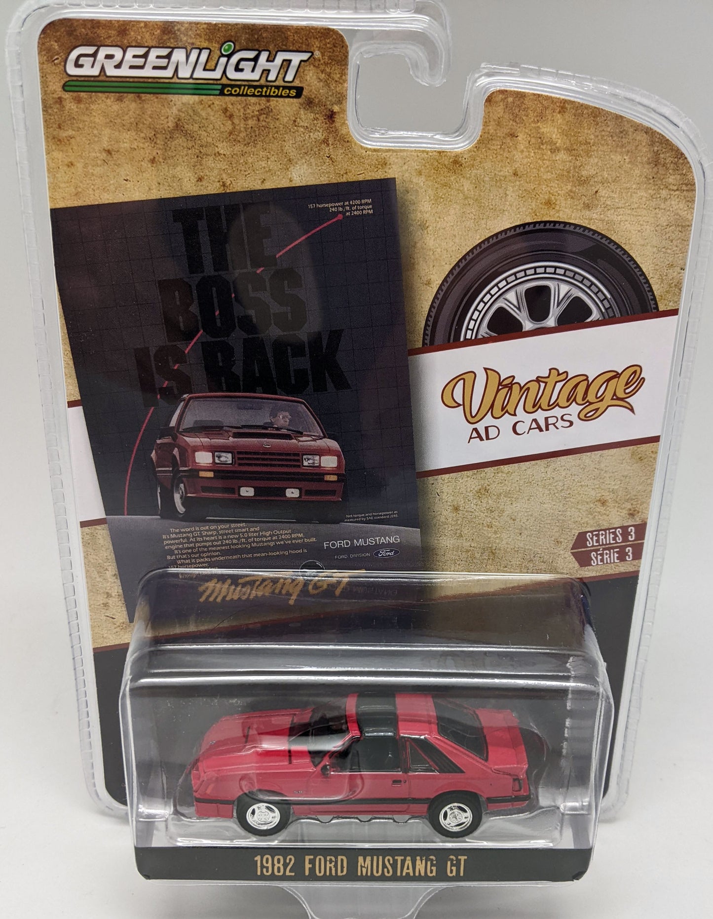 GL - 1982 Ford Mustang GT - Red - Vintage Ad Cars