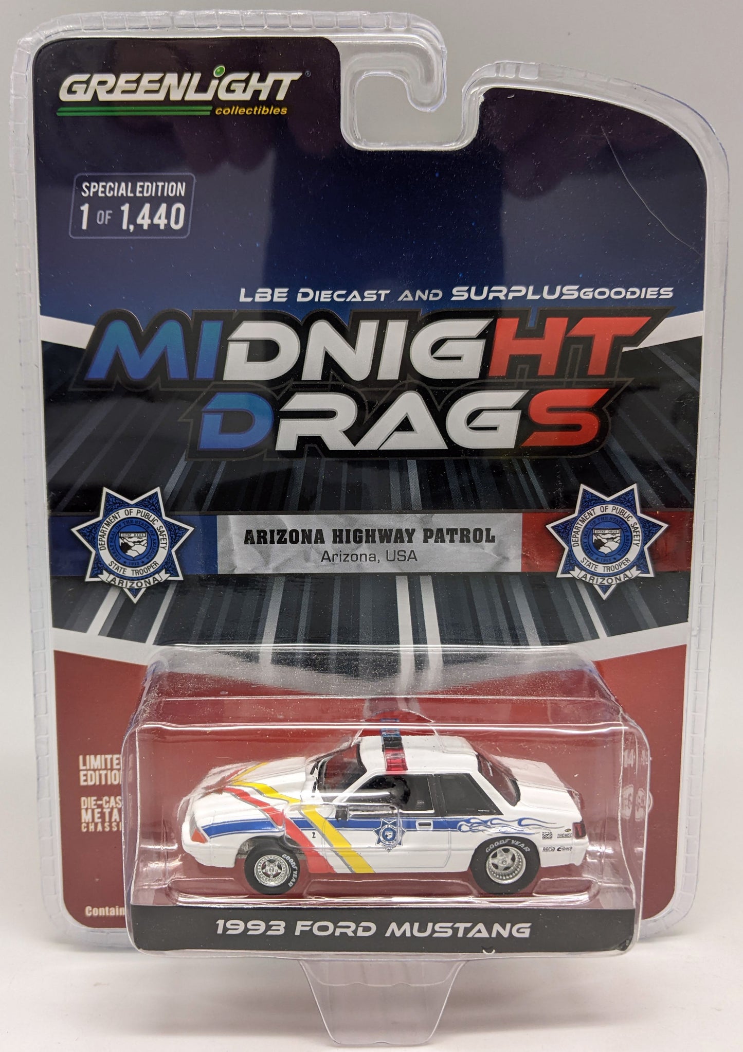 GL - 1993 Ford Mustang - Midnight Drags Arizona Highway Patrol