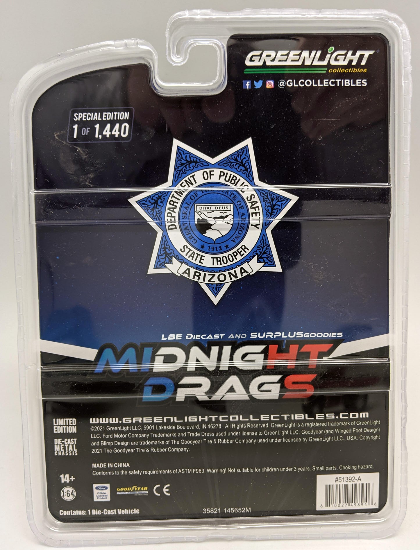 GL - 1993 Ford Mustang - Midnight Drags Arizona Highway Patrol