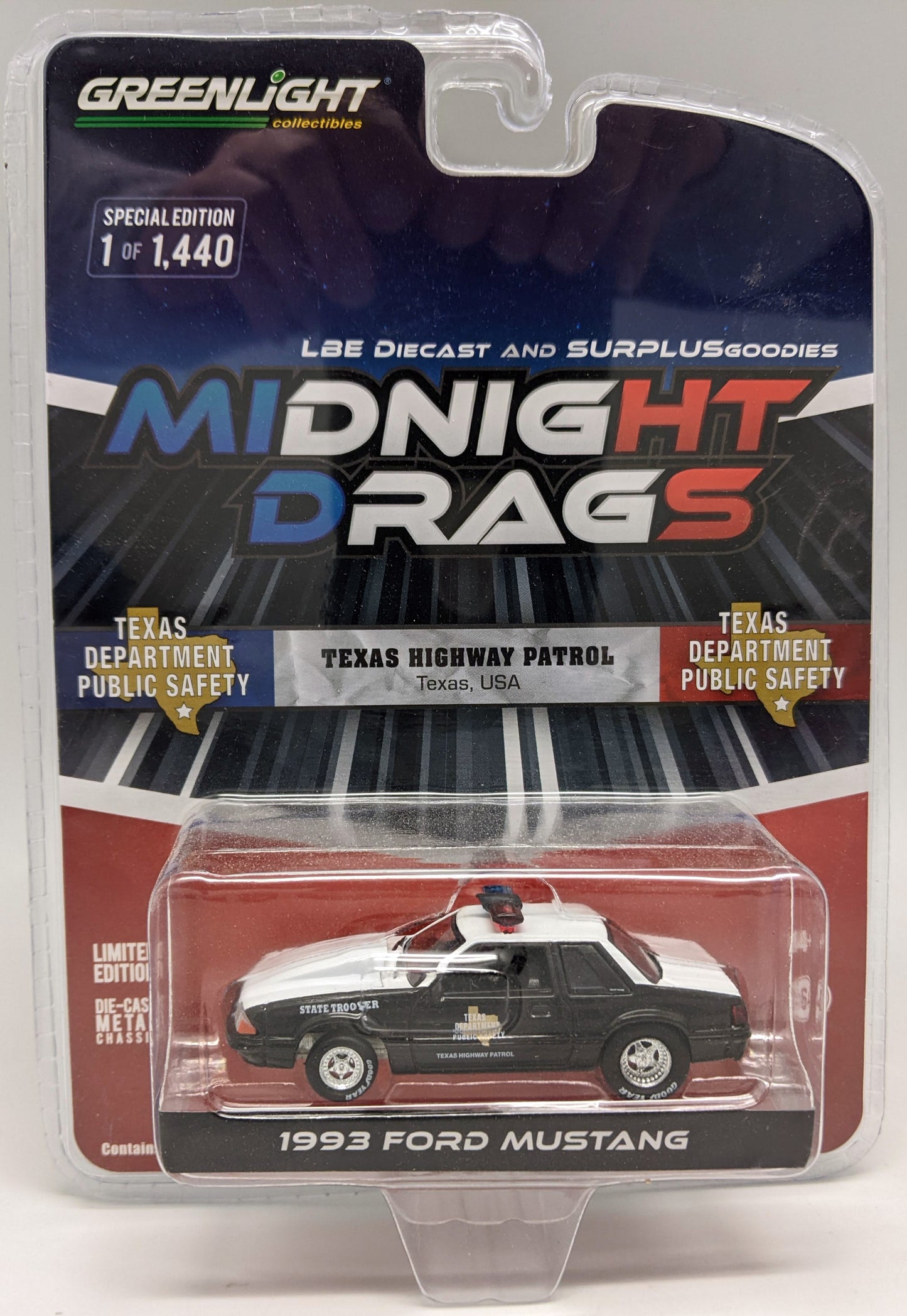 GL - 1993 Ford Mustang - Midnight Drags Texas Highway Patrol