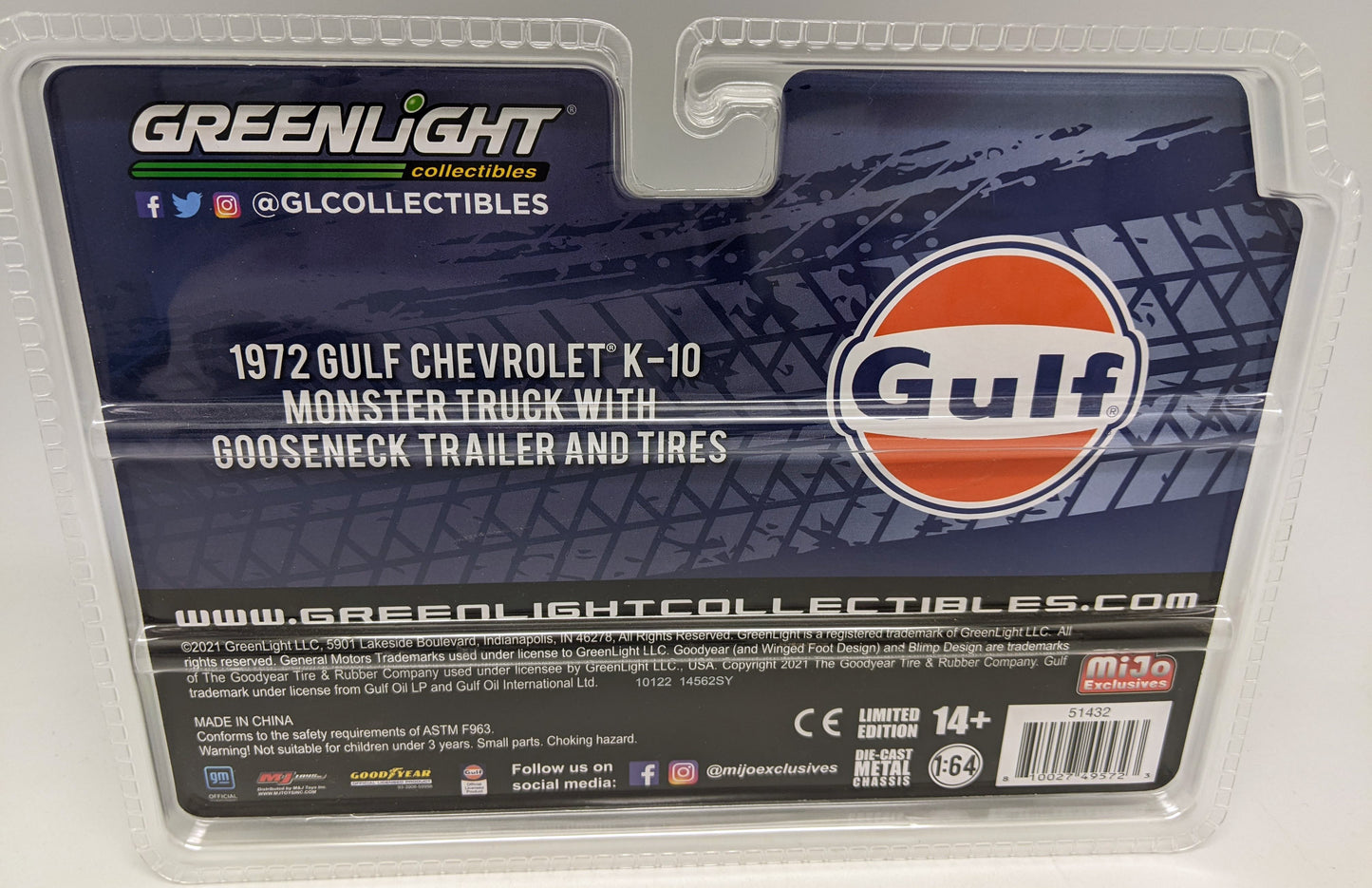 GL - 1972 Gulf Chevrolet K-10 Monster Truck - MiJo Exclusive