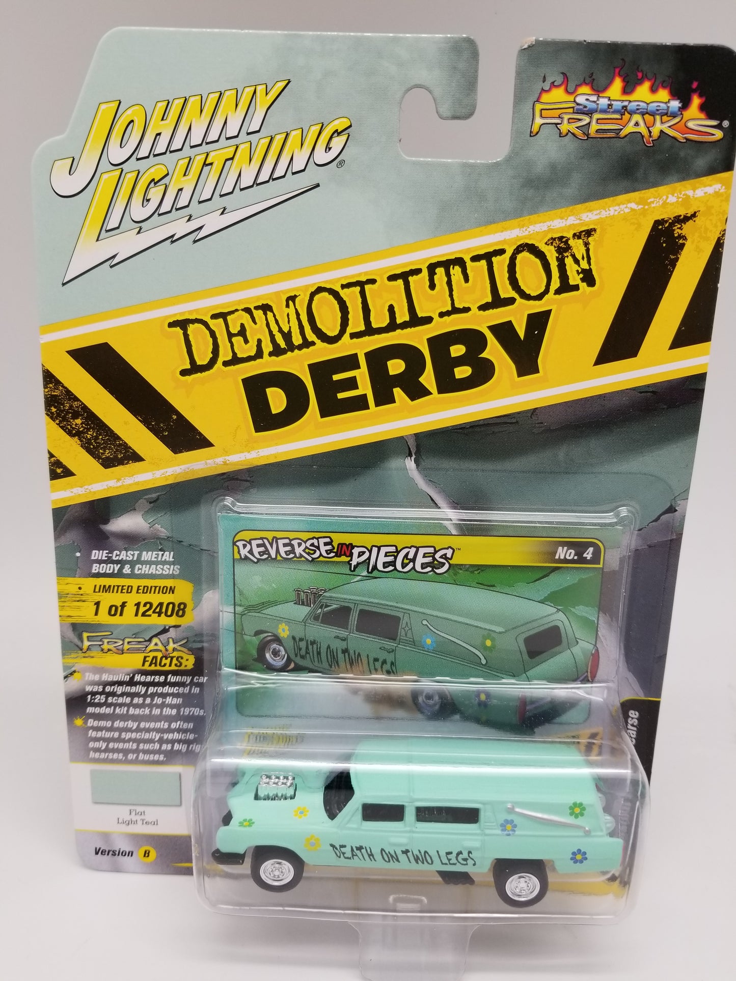 JL 1970s Custom Haulin Hearse - Demolition Derby - Reverse In Pieces