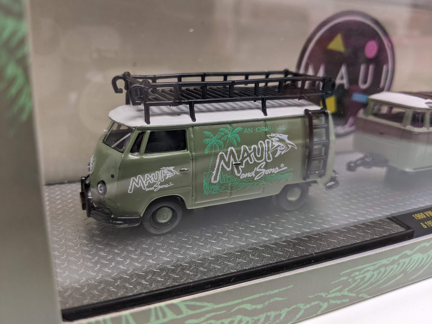 M2 1960 VW Delivery Van & 1953 VW Bettle Deluxe USA Model - Maui & Sons