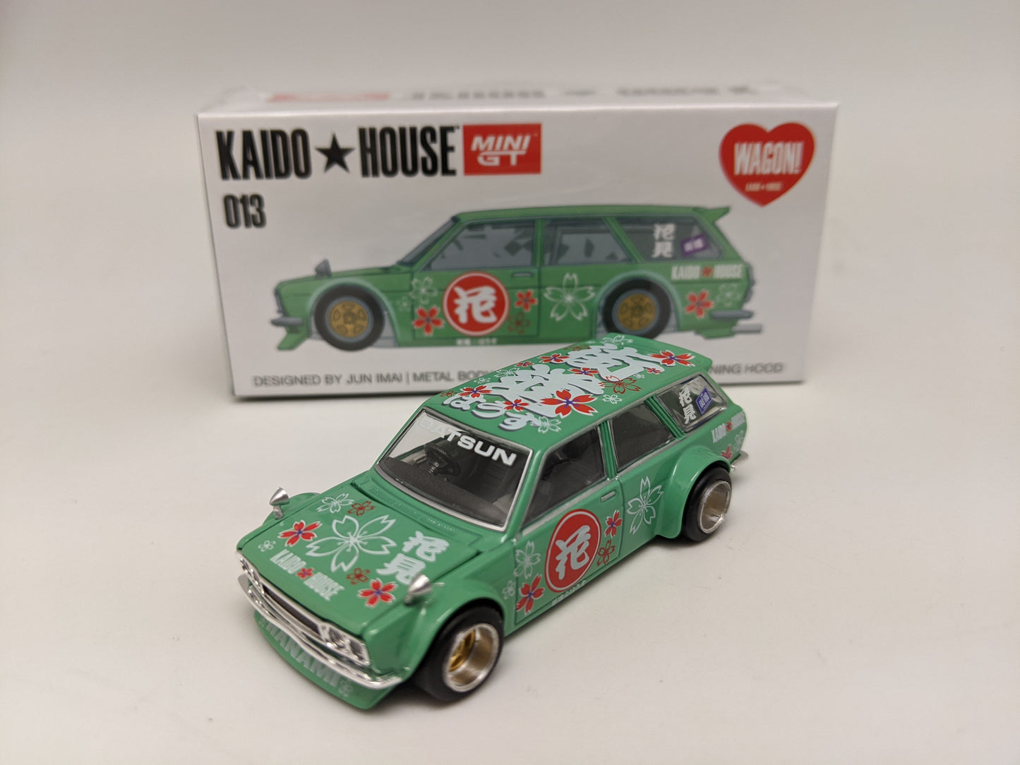 Kaido House 013 MiniGT - Datsun 510 Wagon - GREEN