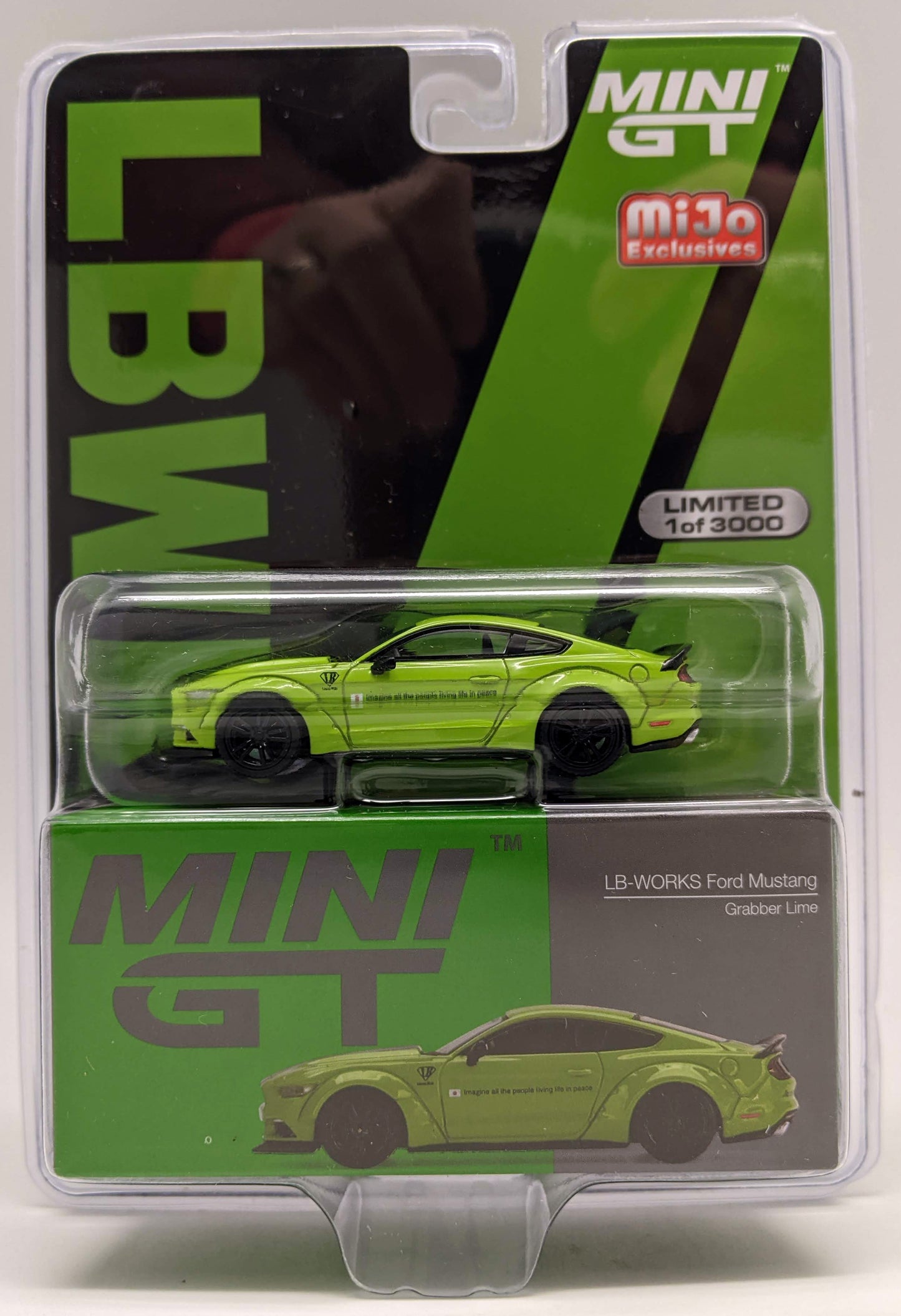 Mini GT 0426 - LB WORKS Ford Mustang - GRABBER LIME