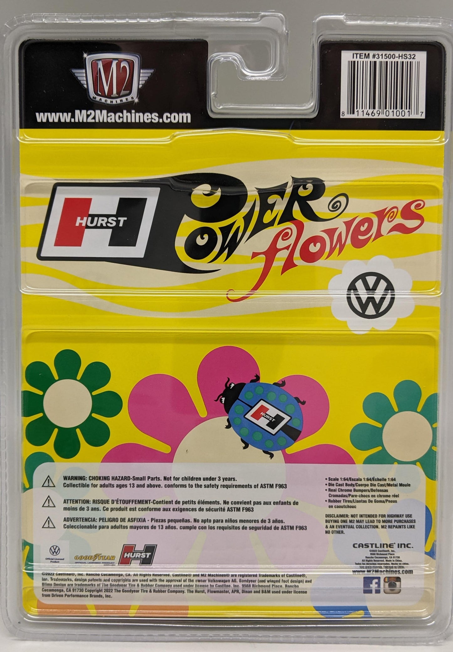 M2 1953 VW Beetle Deluxe USA Model - HURST Power Flowers
