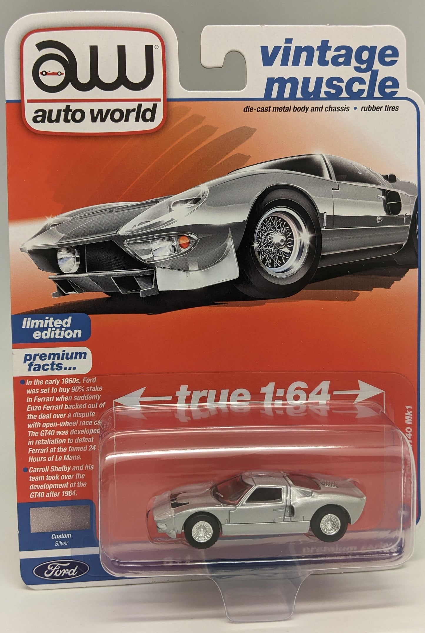 AW 1965 Ford GT40 Mk1 in Custom Silver