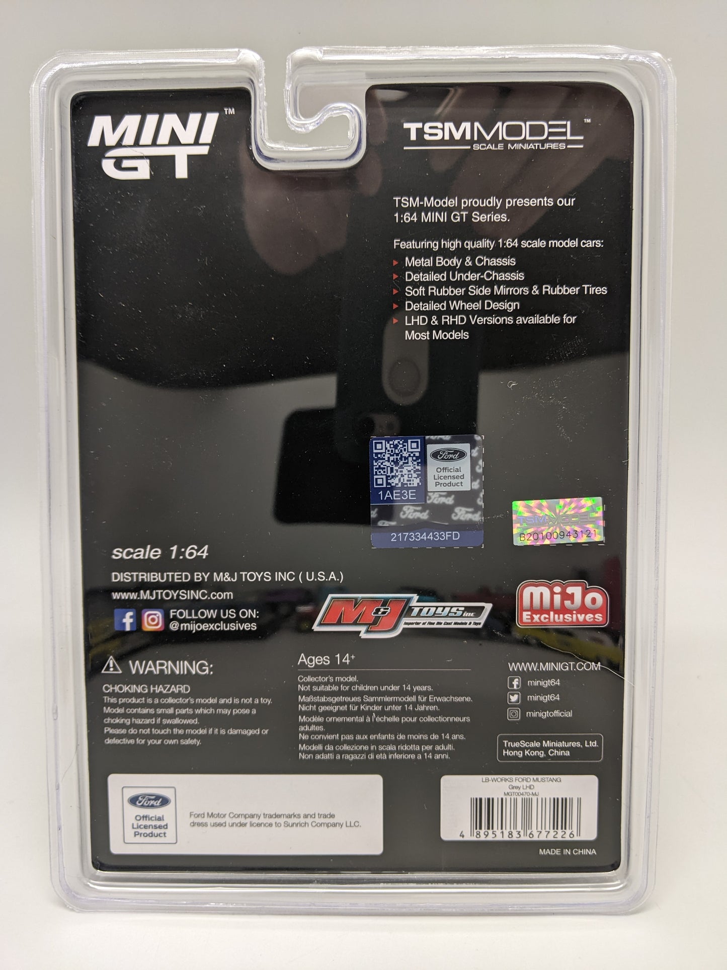 Mini GT 0470 - LB Works Ford Mustang - GREY