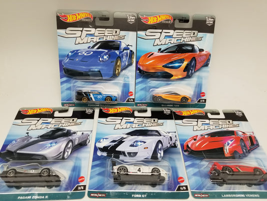 Hot Wheels 2023 Car Culture SPEED MACHINES - SET OF 5