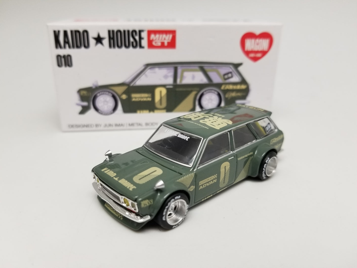 Kaido House 010 MiniGT - Datsun 510 Wagon - GREEN