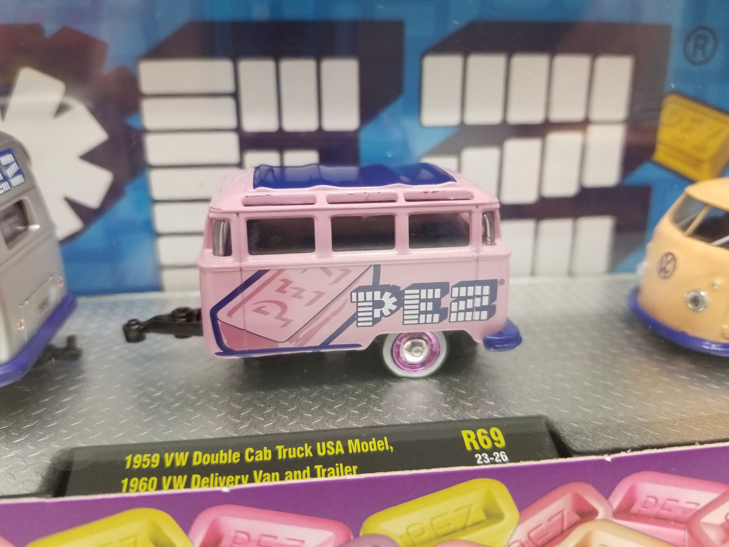 M2 1959 VW Double Cab, Trailer and 1960 Delivery Van - PEZ