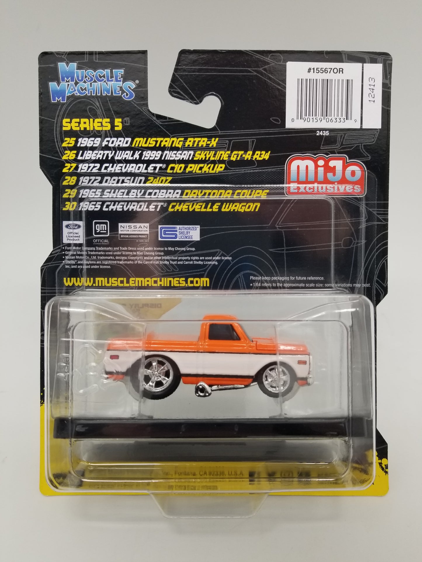 MM #40 - 1972 Chevy C10 Pick Up - Orange/White