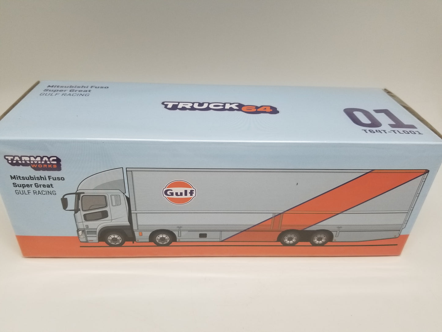 Tarmac Works - Mitsubishi Fuso Super Great - Gulf Racing 1:64 Scale