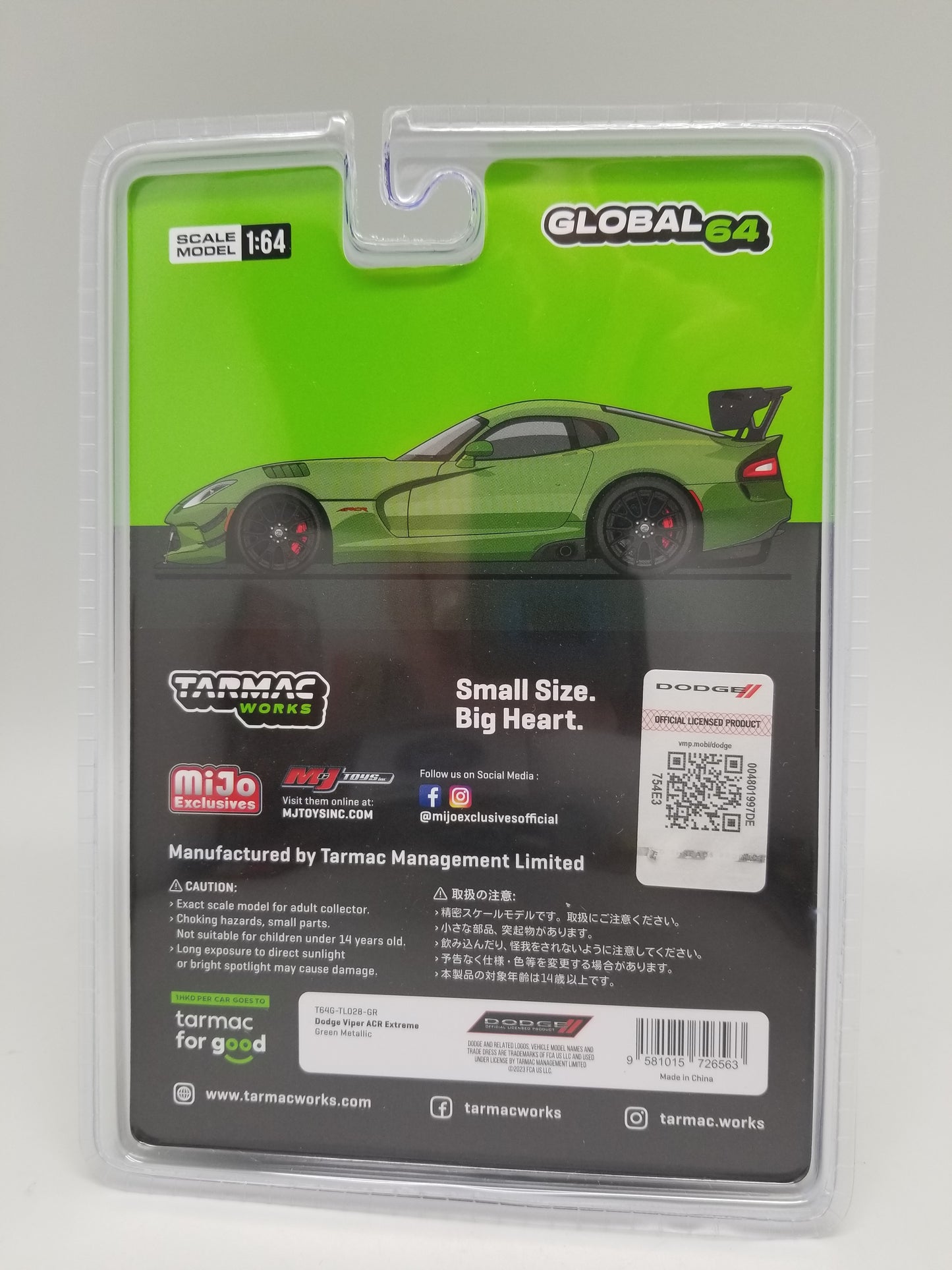 Tarmac Works - Dodge Viper ACR Extreme - Green Matalic