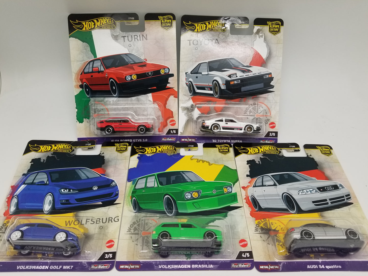 Hot Wheels 2024 Car Culture WORLD TOUR - SET OF 5