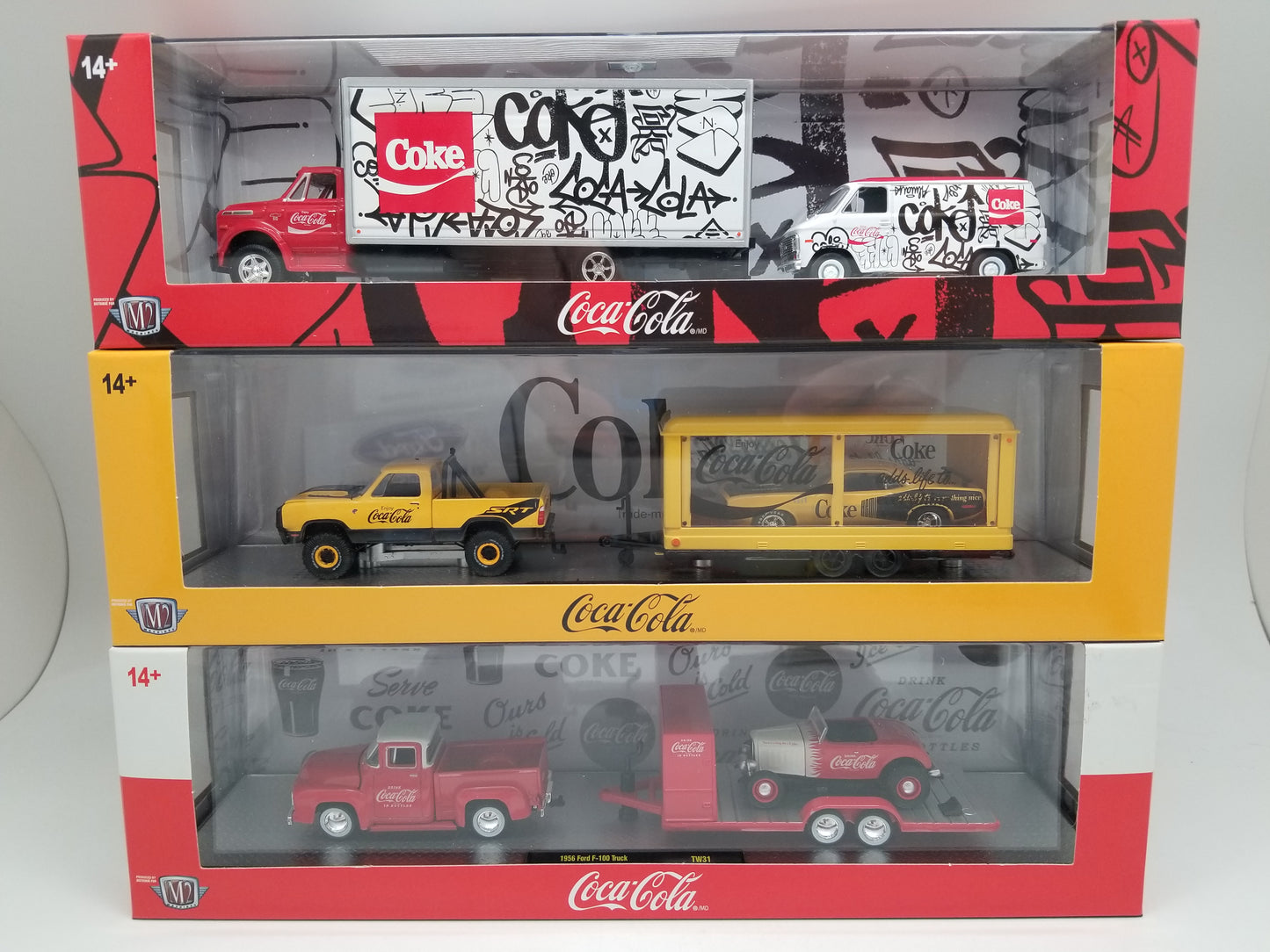 M2 56000-TW31 Coca-Cola Auto Hauler - Set of 3