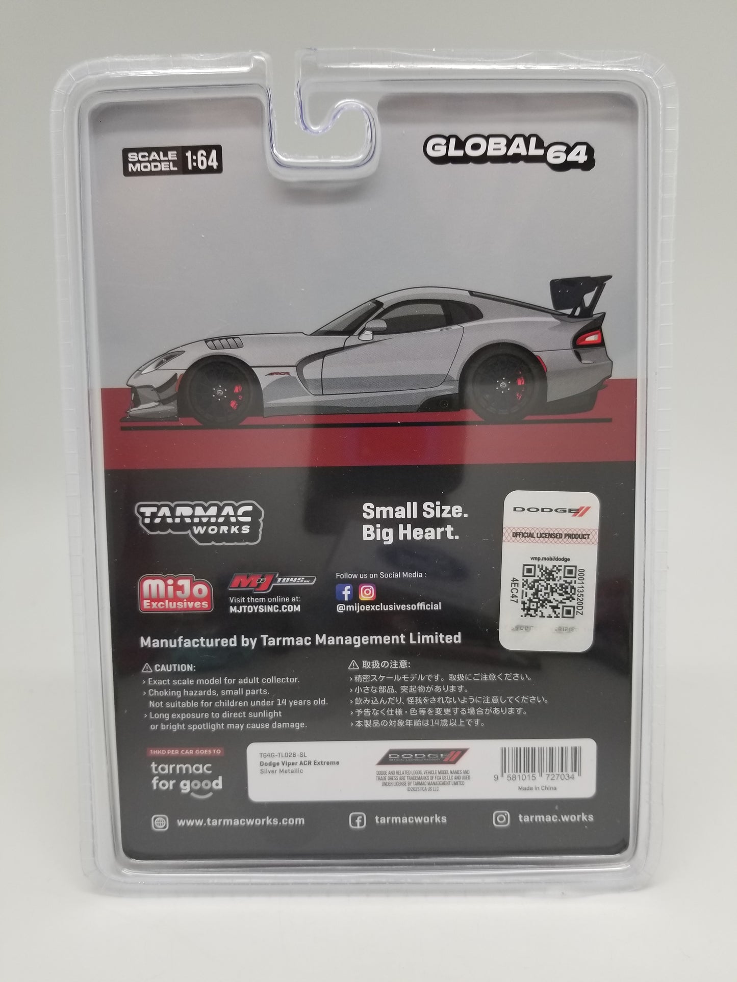 Tarmac Works - Dodge Viper ACR Extreme - Silver Metallic