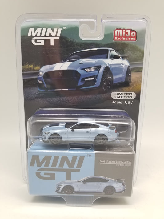 Mini GT 0758 Ford Mustang Shelby GT500 - Heritage Edition Brittany Blue