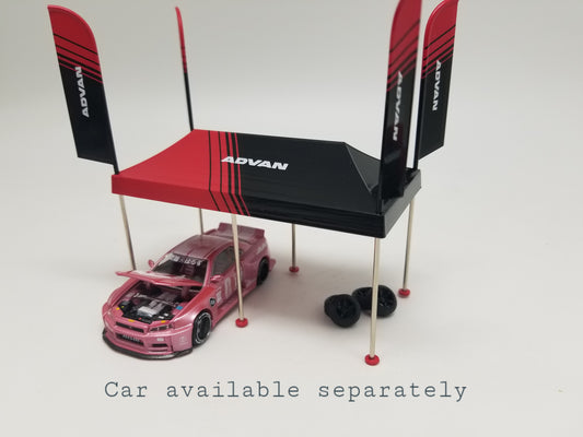 Mini GT - Paddock Service Tent Set - ADVAN