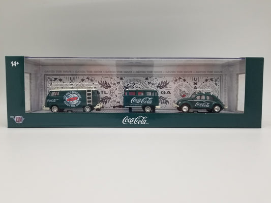 M2 1960 VW Delivery Van & 1953 VW Beetle Deluxe USA Model - Coca-Cola Auto Hauler