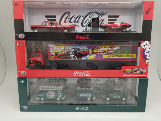 M2 56000-TW32 Coca-Cola Auto Hauler - Set of 3