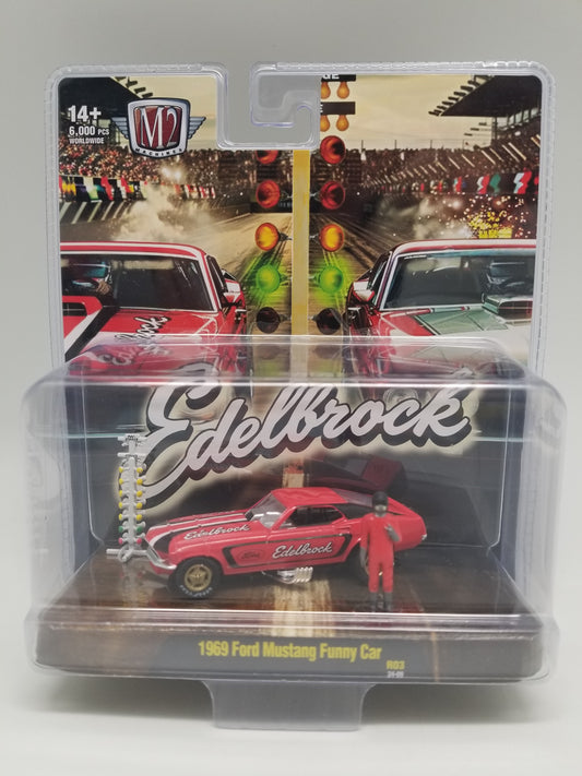 M2 Auto-Figs 1969 Ford Mustang Funny Car - EDELBROCK