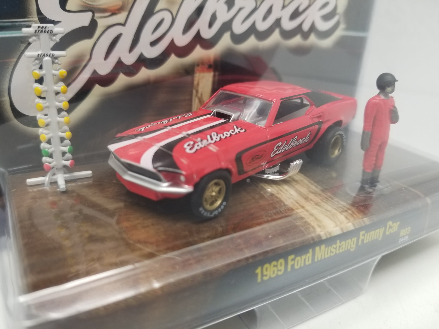 M2 Auto-Figs 1969 Ford Mustang Funny Car - EDELBROCK