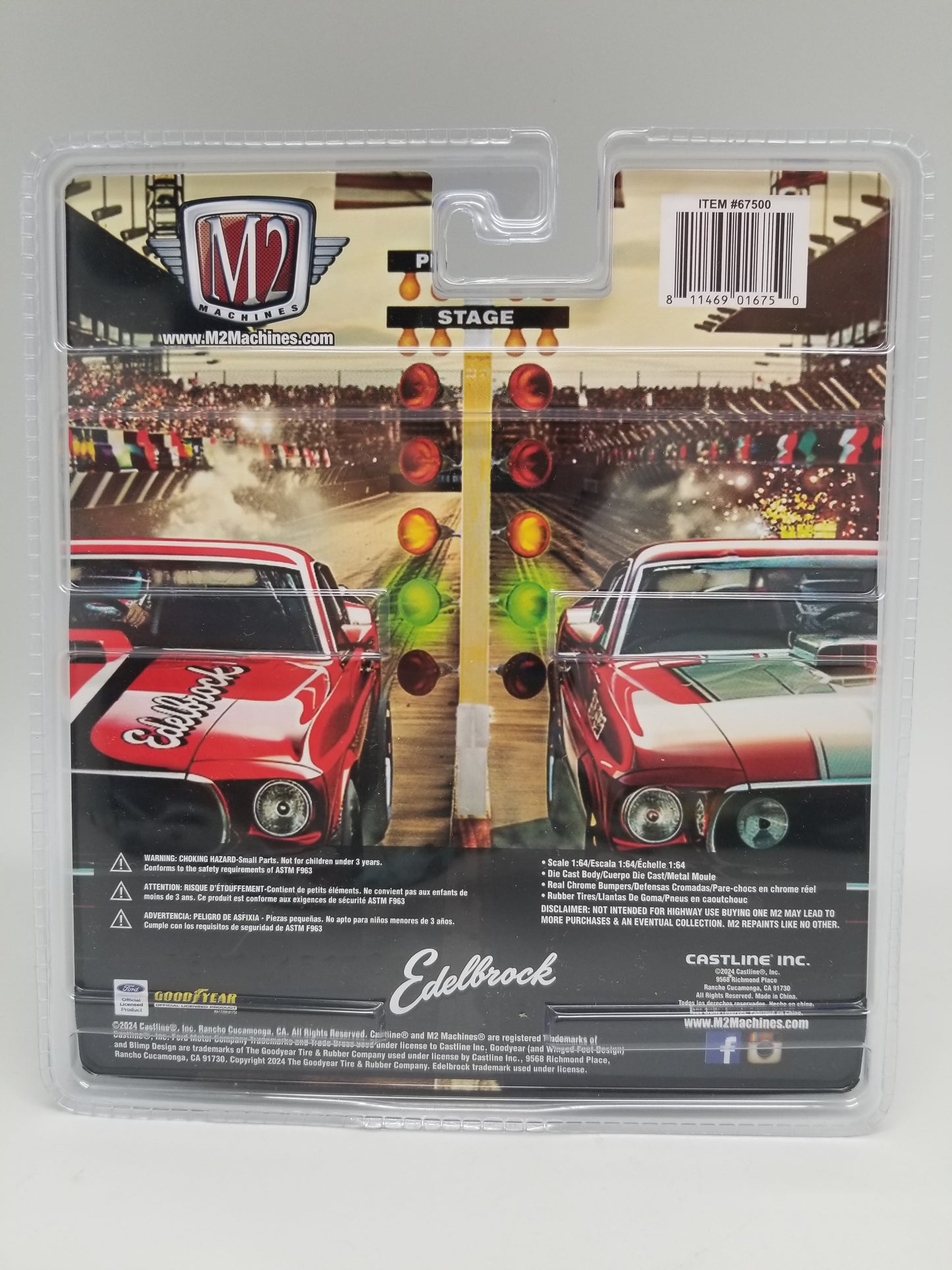 M2 Auto-Figs 1969 Ford Mustang Funny Car - EDELBROCK