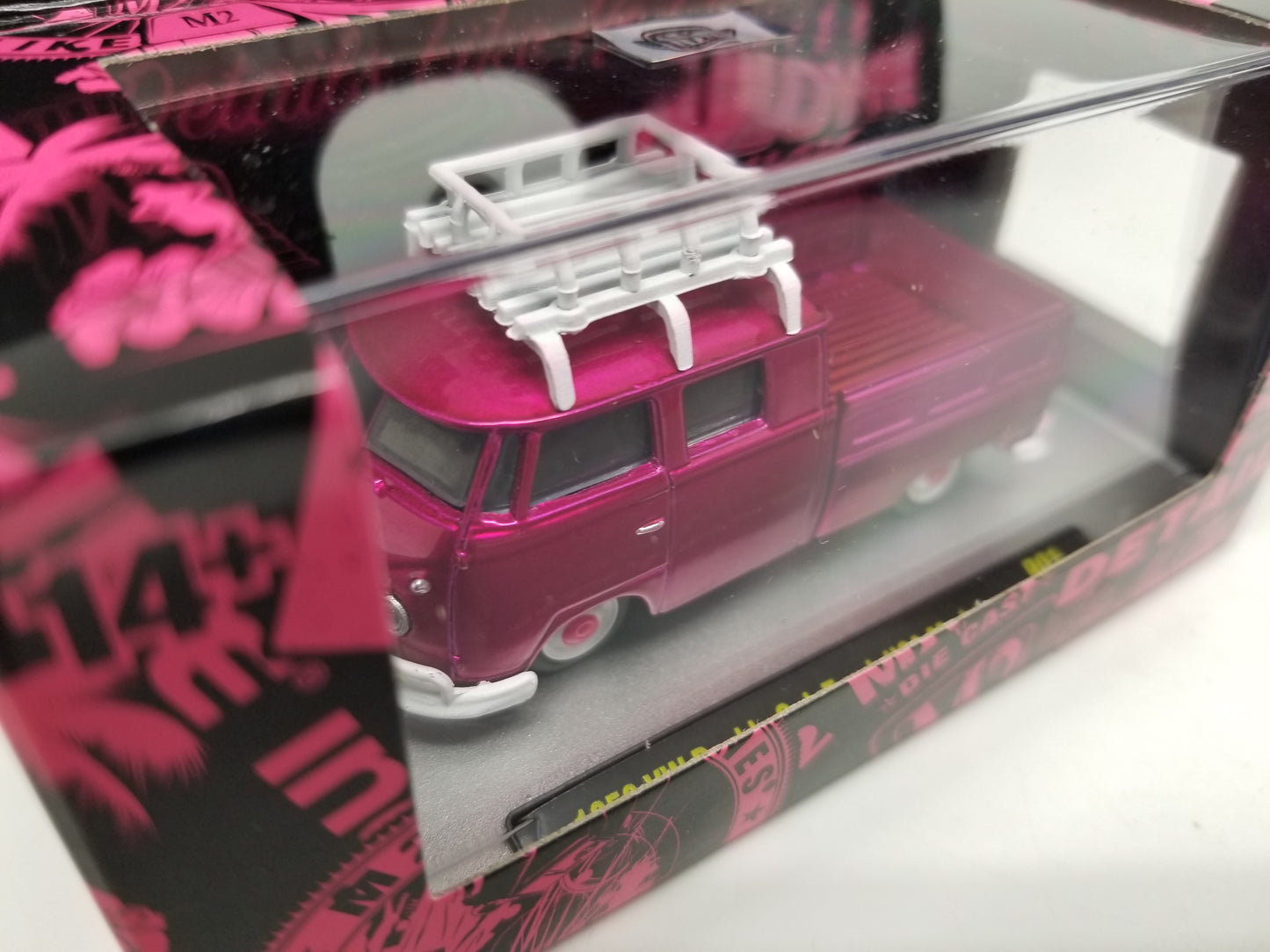 M2 1959 VW Double Cab Truck USA Model - Pink Chrome