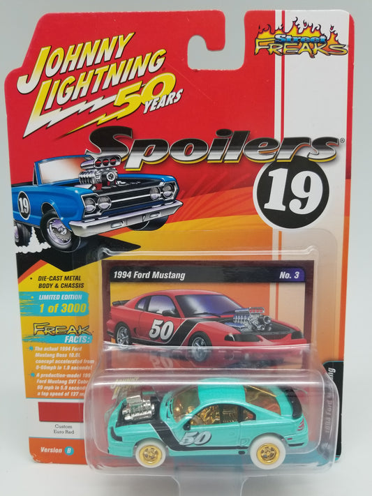 JL CHASE 1994 Ford Mustang - Metallic Light Blue-Green Street Freaks Spoilers