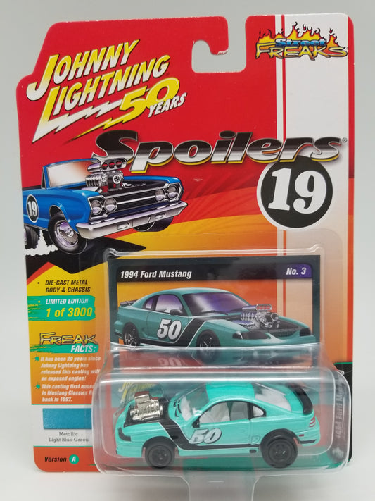 JL 1994 Ford Mustang - Metallic Light Blue-Green Street Freaks Spoilers