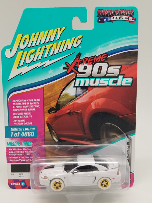 JL CHASE 1999 Ford Mustang GT - Black - WHITE LIGHTNING