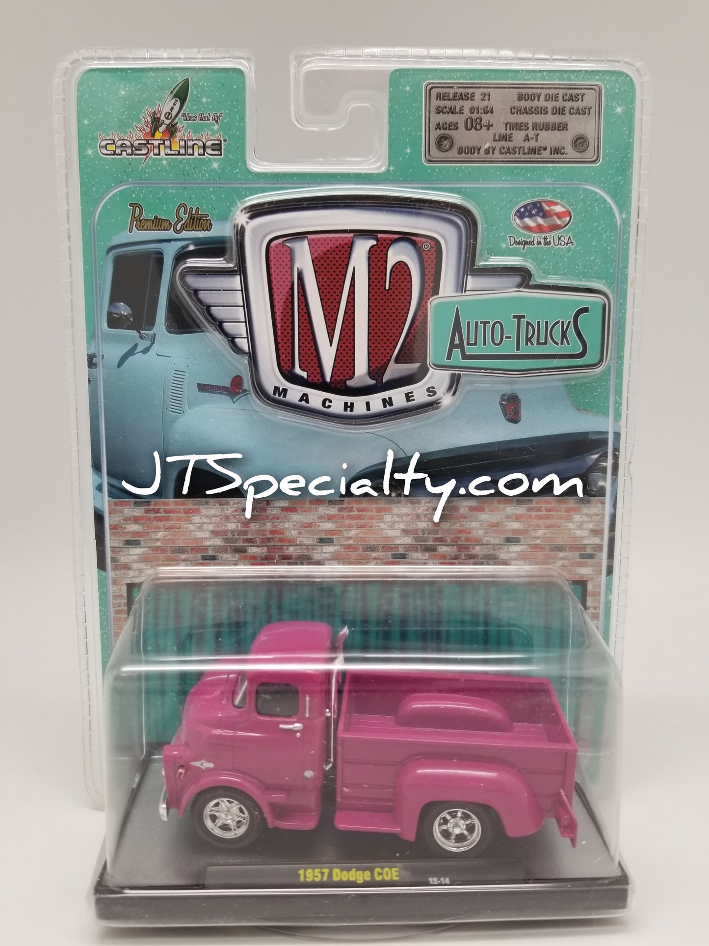 M2 1957 Dodge COE - Pink - Auto-Trucks