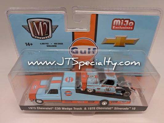 M2 1978 Chevrolet Silverado 10 & 1973 C30 Wedge Truck - GULF