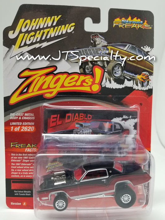 JL ZINGERS! 1967 Cadillac Eldorado - Black/Red - Street Freaks
