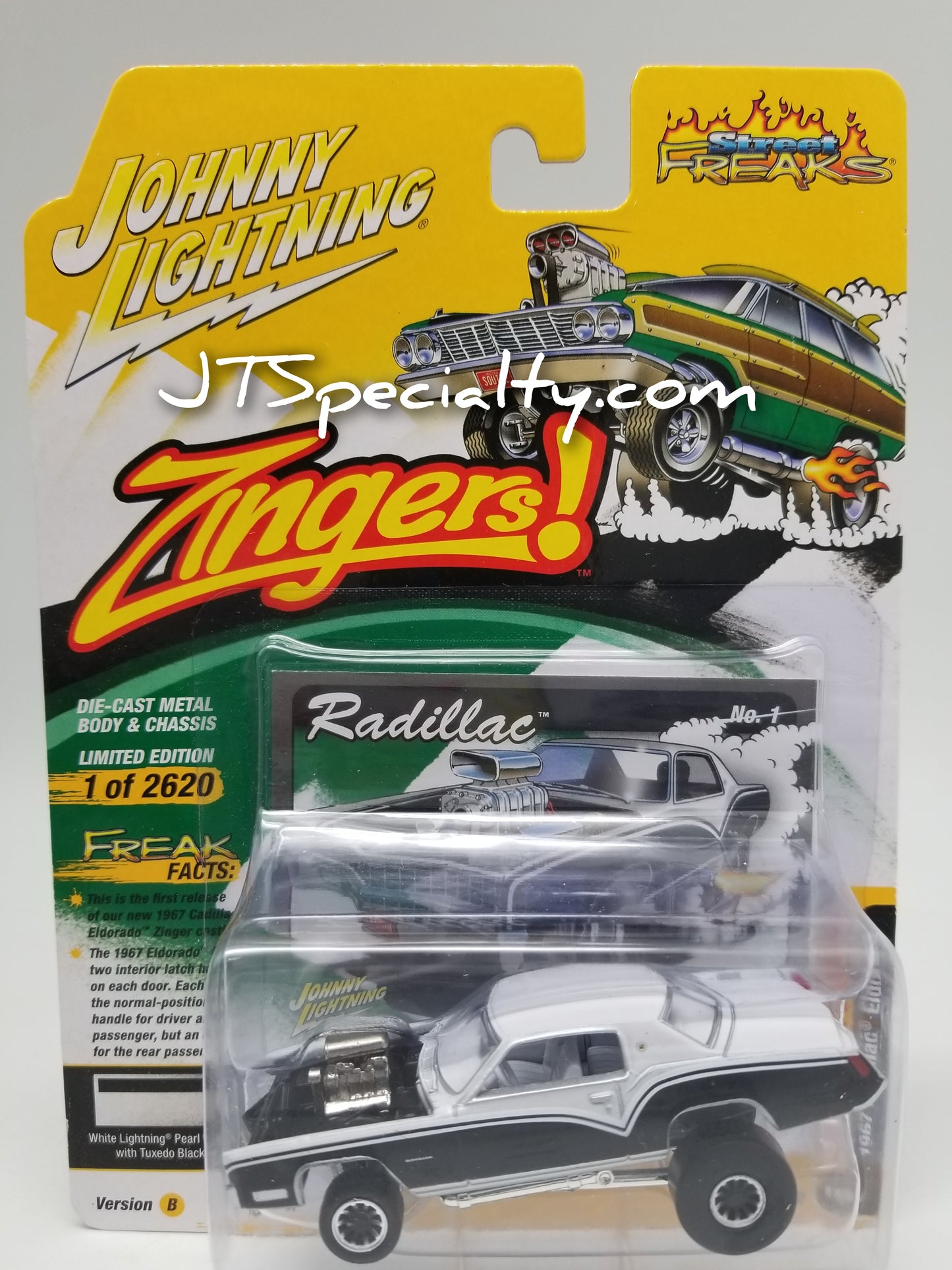 JL ZINGERS! 1967 Cadillac Eldorado - White/Black - Street Freaks
