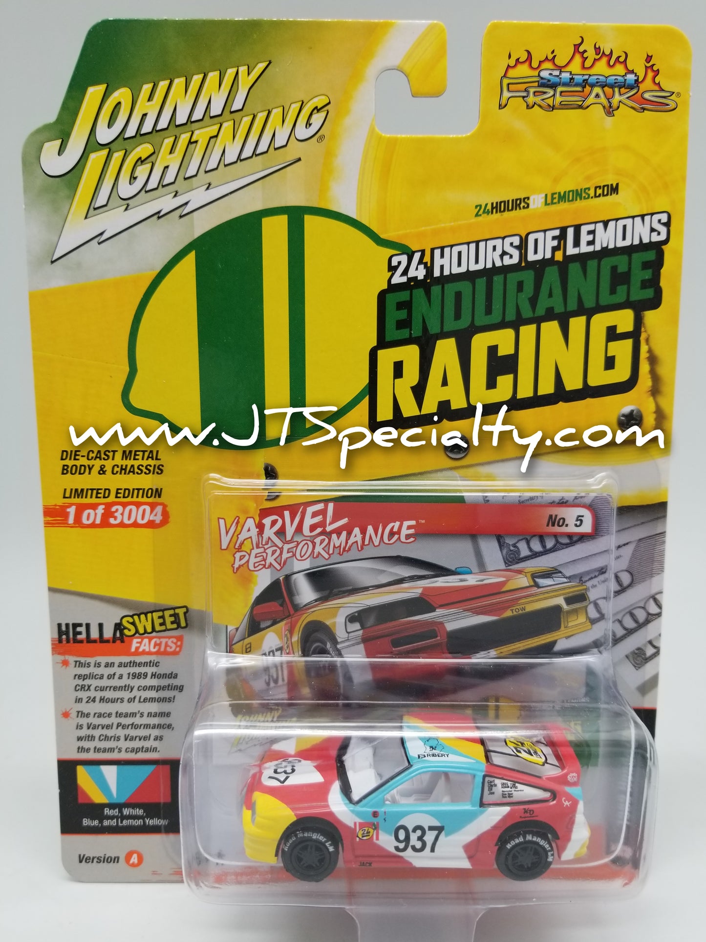 JL 1989 Honda CRX - more Red - Street Freaks 24hrs of Lemons