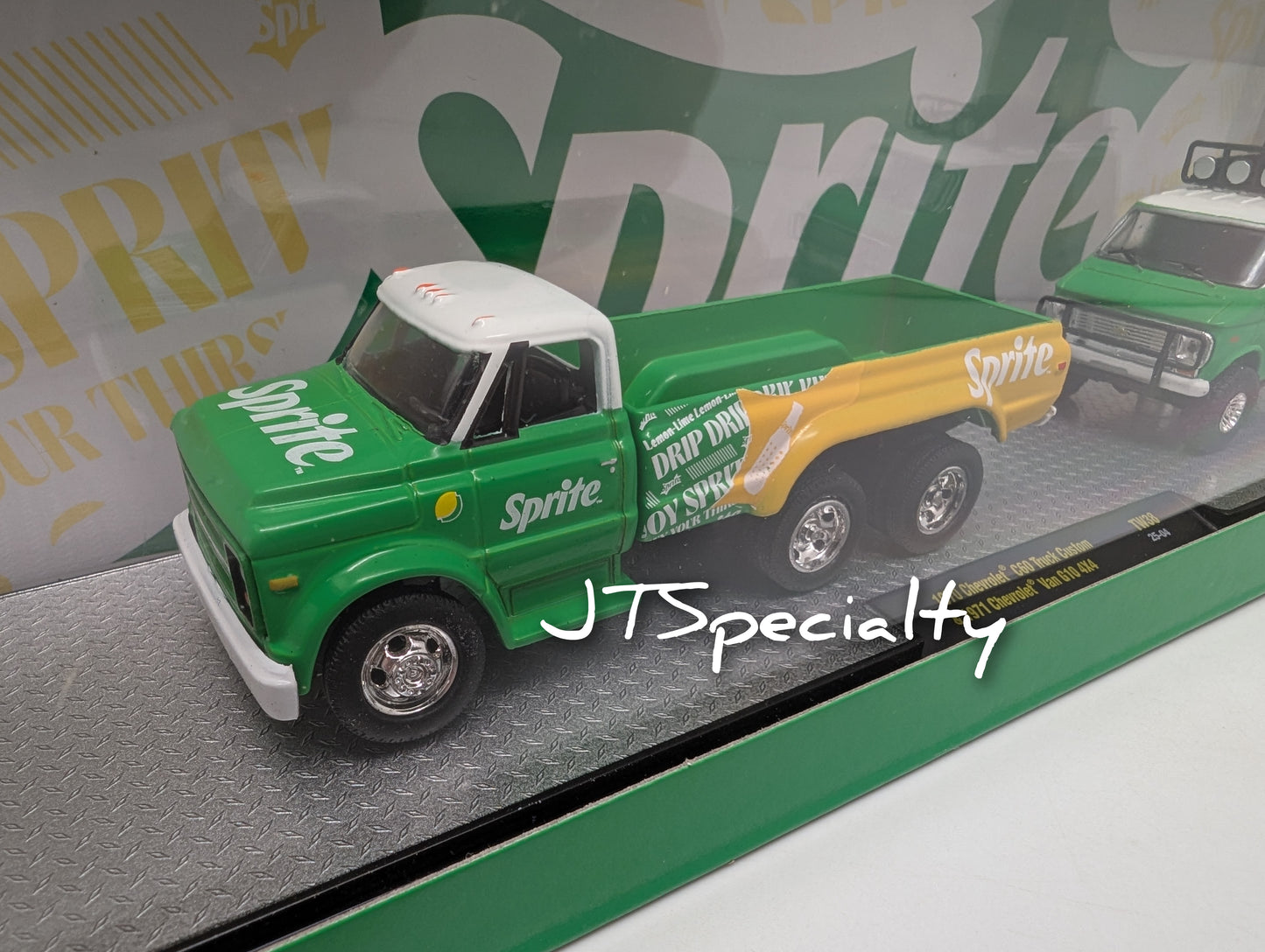 M2 1970 Chevrolet C60 Truck with a 1971 Van G10 4X4 - Sprite Auto Hauler