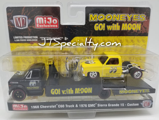 M2 1968 Chevrolet C60 Truck & 1976 GMC Sierra Grande 15 Custom - Mooneyes