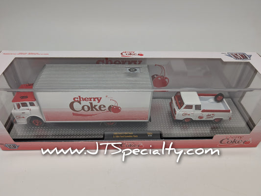 M2 CHASE 1966 Ford C-950 & 1964 Econoline Truck - Coca-Cola Auto Hauler