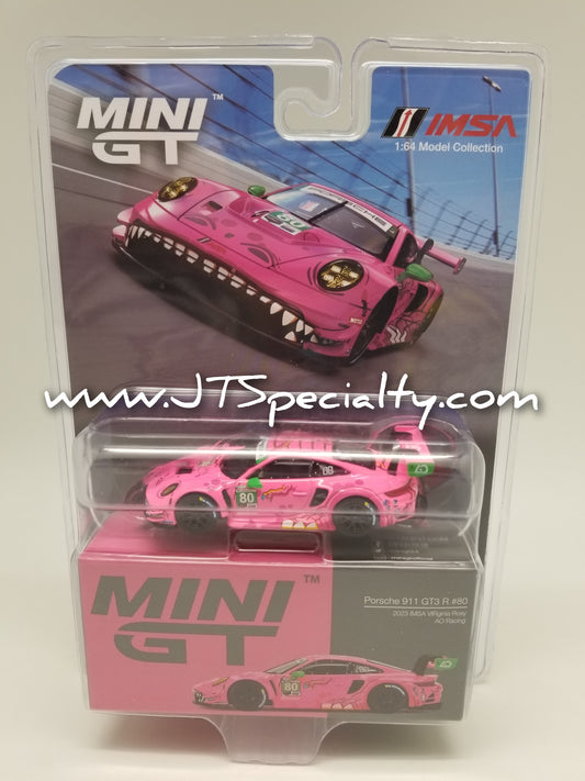 Mini GT 0872 2023 Porsche 911 GT3 R #80 ROXY - IMSA