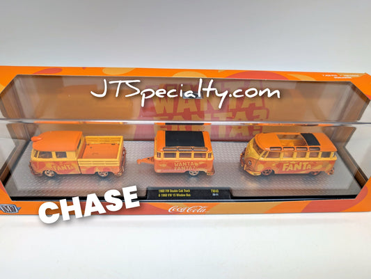 M2 CHASE 1960 VW Double Cab Truck & 1960 VW 15-Window Bus – Fanta Auto Hauler