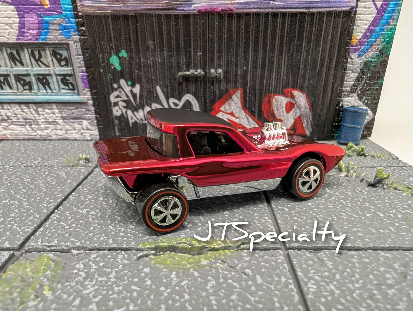 Hot Wheels CHEETAH - Chrome RED 80th Anniversary Mattel RLC